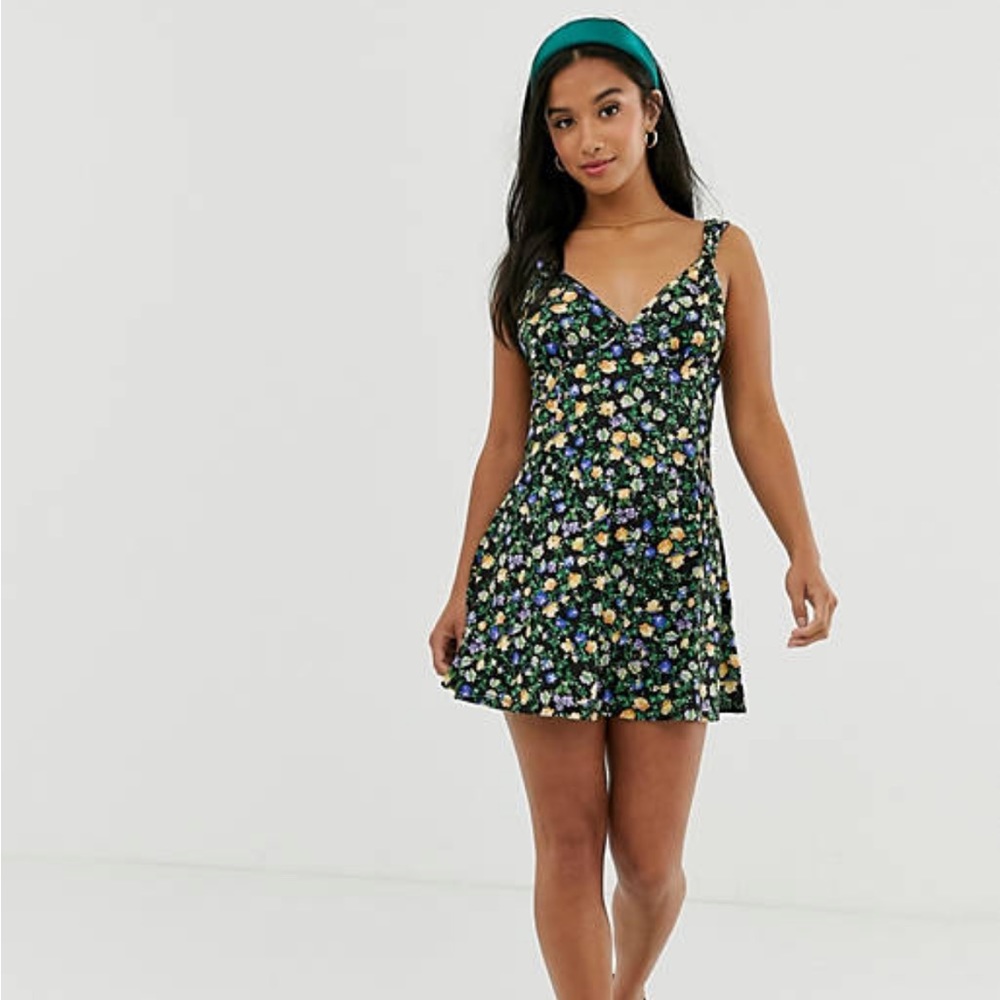 ASOS mini swing sundress floral